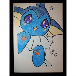 Vaporeon Pokémon Drawing